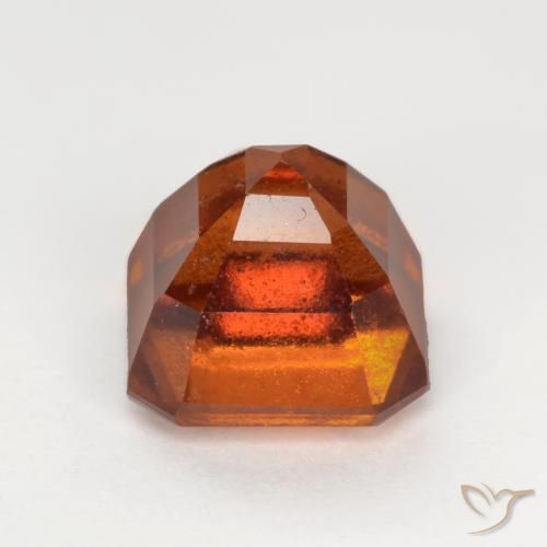 9,17 ctw natürlicher Dunkelorange Hessonit-Granat, Oktagonschliff, SI