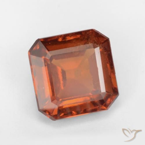 9,17 ctw natürlicher Dunkelorange Hessonit-Granat, Oktagonschliff, SI