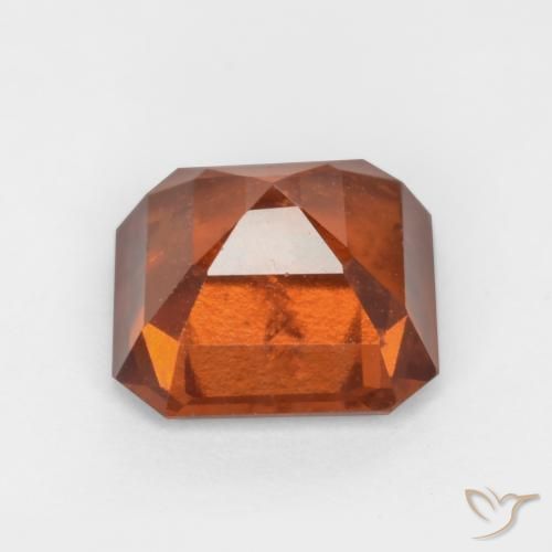 9,17 ctw natürlicher Dunkelorange Hessonit-Granat, Oktagonschliff, SI
