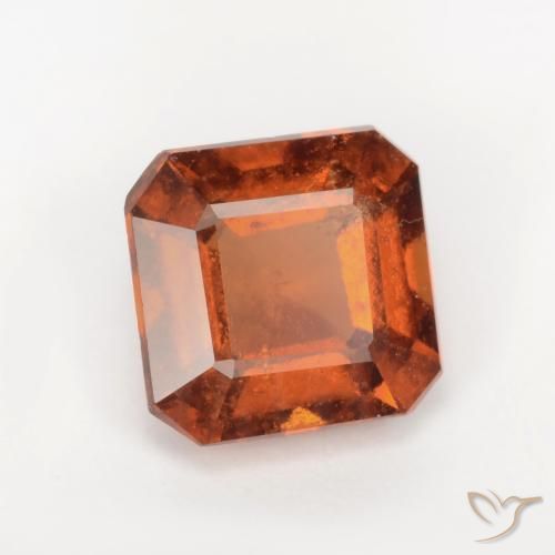 9,17 ctw natürlicher Amber Orange Hessonit-Granat, Oktagonschliff, SI