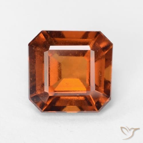 1.97ct Natürlicher Amber Orange Hessonit-Granat, Smaragdschliff, VS