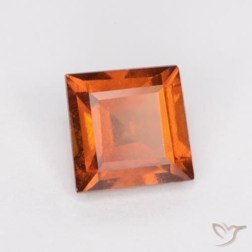 9,17 ctw natürlicher Mittelorange Hessonit-Granat, Quadrat, VS-SI