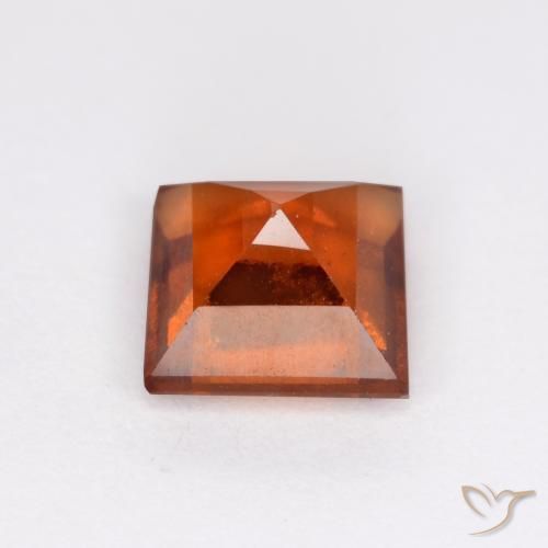 9,17 ctw natürlicher Mittelorange Hessonit-Granat, Quadrat, VS-SI