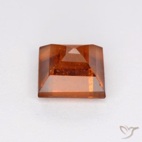 9,17 ctw natürlicher tieforange Hessonit-Granat, Quadrat, SI