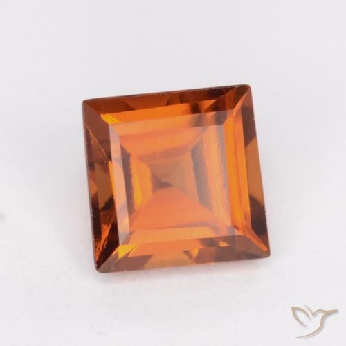 9,17 ctw natürlicher Mittelorange Hessonit-Granat, Quadrat, VS