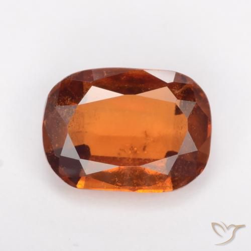 1.67ct Natürlicher Amber Orange Hessonit-Granat, Kissen, VS-SI