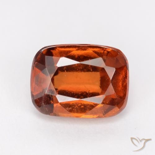 2.41ct Natürlicher tieforange Hessonit-Granat, Kissen, VS-SI