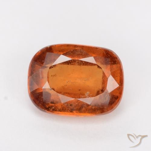 2.02ct Natürlicher Amber Orange Hessonit-Granat, Kissen, SI