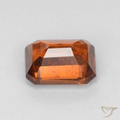 9,17 ctw natürlicher Mittelorange Hessonit-Granat, Oktagonschliff, VS-SI