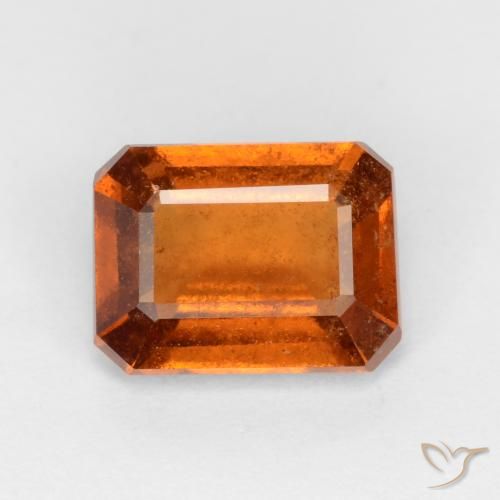9,17 ctw natürlicher Mitteldunkles Orange Hessonit-Granat, Oktagonschliff, SI