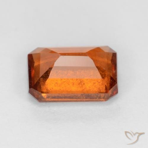 9,17 ctw natürlicher Mitteldunkles Orange Hessonit-Granat, Oktagonschliff, SI