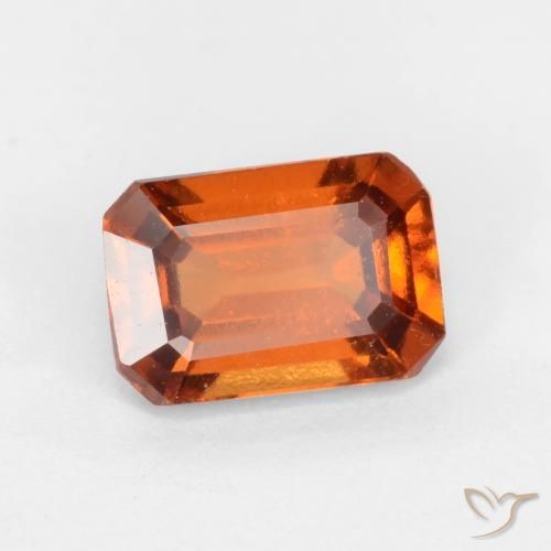 9,17 ctw natürlicher Mitteldunkles Orange Hessonit-Granat, Oktagonschliff, VS