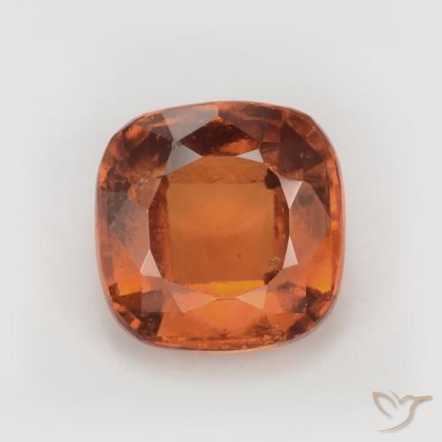 1.90ct Natürlicher rötlich-orange Hessonit-Granat, Kissen, VS-SI