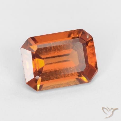 9,17 ctw natürlicher Mitteldunkles Orange Hessonit-Granat, Oktagonschliff, VS-SI