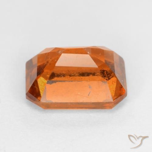 9,17 ctw natürlicher Mitteldunkles Orange Hessonit-Granat, Oktagonschliff, SI