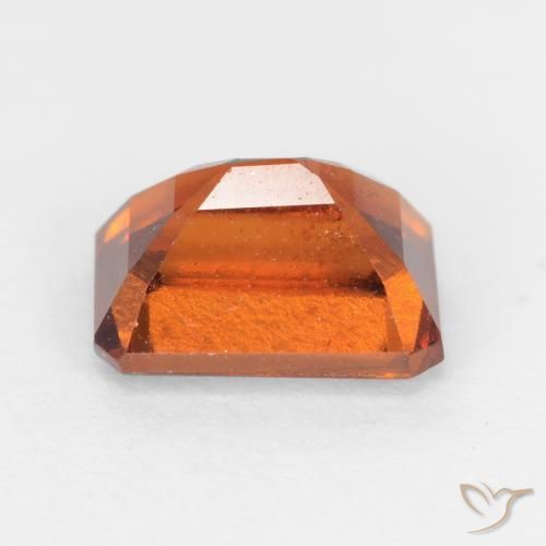9,17 ctw natürlicher Amber Orange Hessonit-Granat, Oktagonschliff, SI