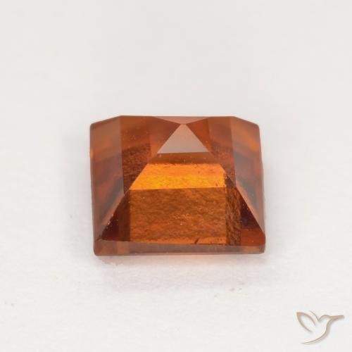 9,17 ctw natürlicher rötlich-orange Hessonit-Granat, Quadrat, VS