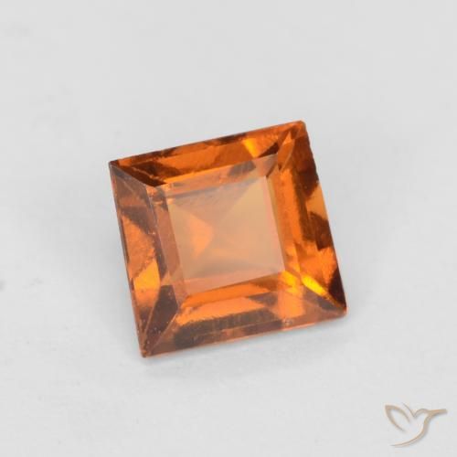 9,17 ctw natürlicher Mittelorange Hessonit-Granat, Quadrat, VS