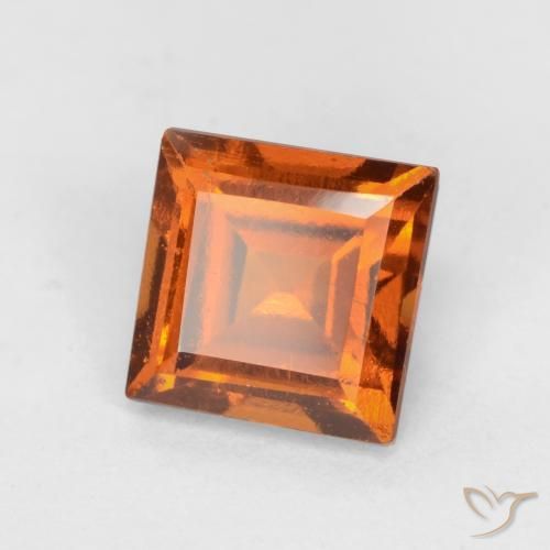 9,17 ctw natürlicher tieforange Hessonit-Granat, Quadrat, VS