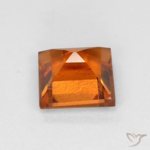 9,17 ctw natürlicher tieforange Hessonit-Granat, Quadrat, VS