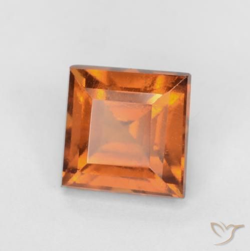 9,17 ctw natürlicher tieforange Hessonit-Granat, Quadrat, VS