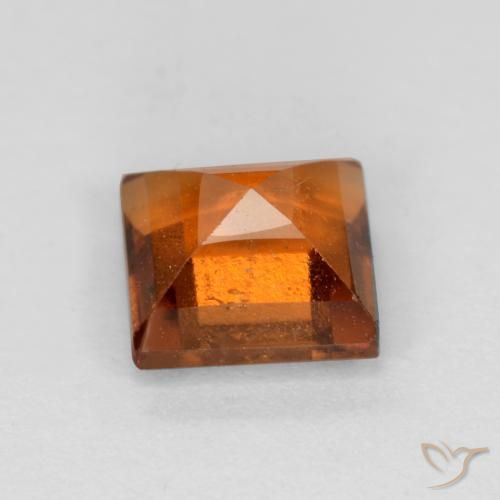 9,17 ctw natürlicher tieforange Hessonit-Granat, Quadrat, SI