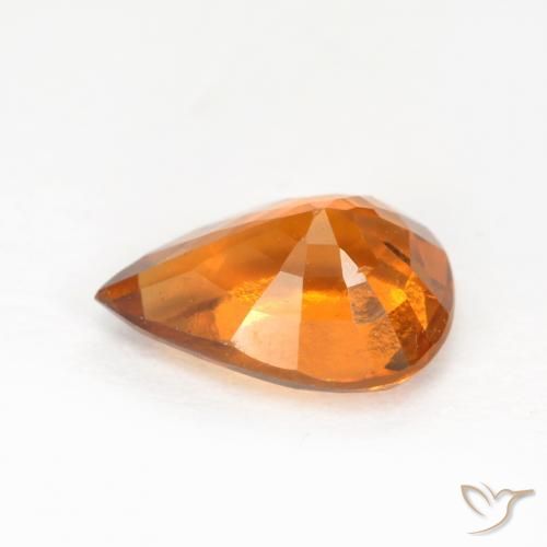 9,17 ctw natürlicher Erdiges Orange Hessonit-Granat, Birnenform, VS-SI
