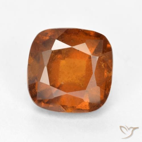 2.05ct Natürlicher Mitteldunkles Orange Hessonit-Granat, Kissen, VS-SI