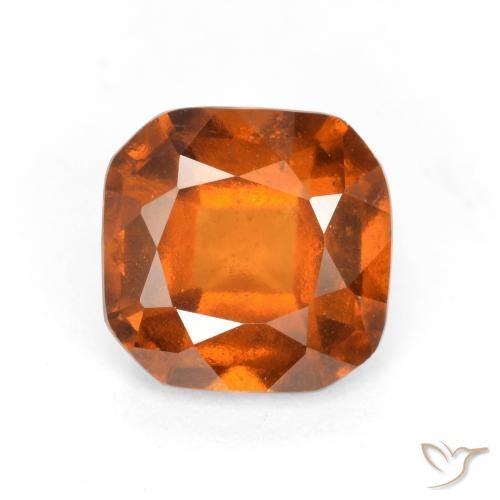 1.65ct Natürlicher tieforange Hessonit-Granat, Smaragdschliff, VS-SI