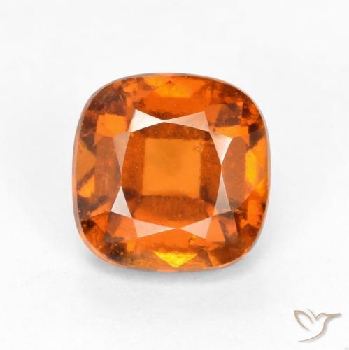 2.10ct Natürlicher Mittelorange Hessonit-Granat, Kissen, VS