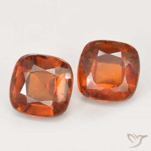 4.62 ct natürliche Mittelorange Hessonit-Granat-Edelsteine, Kissen, VS-SI