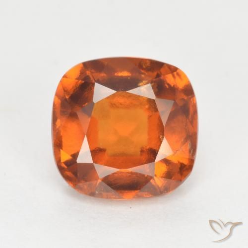 2.00ct Natürlicher tieforange Hessonit-Granat, Kissen, VS-SI