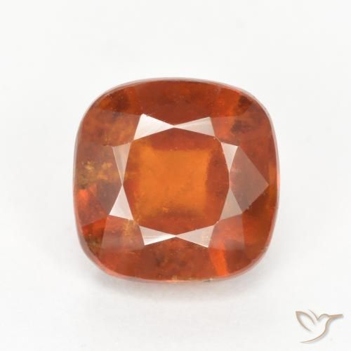 2.48ct Natürlicher Mittelorange Hessonit-Granat, Kissen, SI