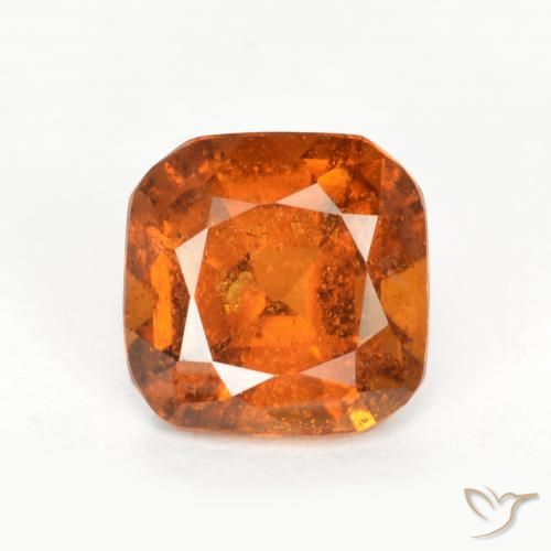 1.33ct Natürlicher Mittelorange Hessonit-Granat, Smaragdschliff, SI