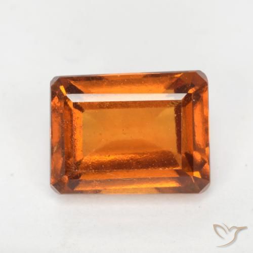 2.16ct Natürlicher Mittelorange Hessonit-Granat, Smaragdschliff, VS