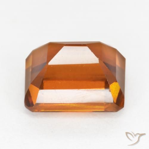 9,17 ctw natürlicher rötlich-orange Hessonit-Granat, Oktagonschliff, VS