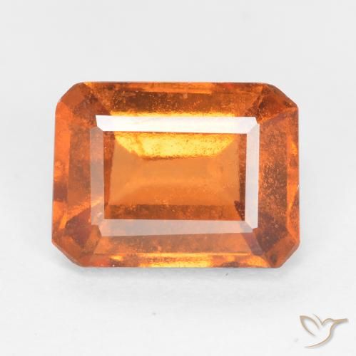 1.72ct Natürlicher Amber Orange Hessonit-Granat, Smaragdschliff, SI