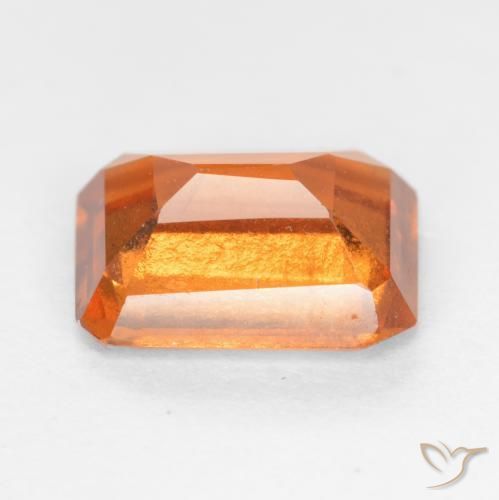9,17 ctw natürlicher Amber Orange Hessonit-Granat, Oktagonschliff, SI