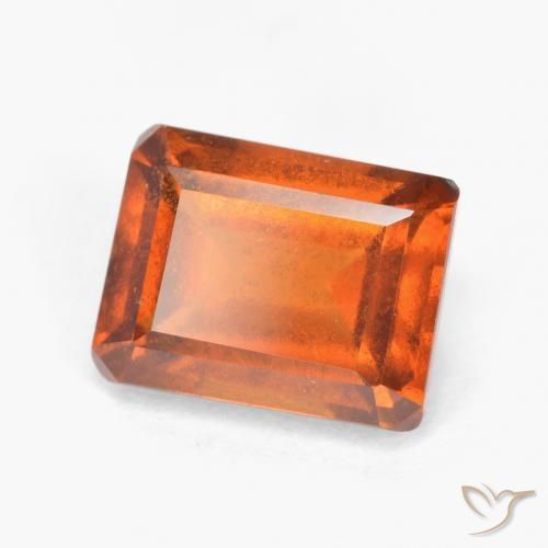 9,17 ctw natürlicher Mitteldunkles Orange Hessonit-Granat, Oktagonschliff, SI