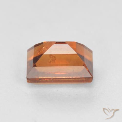 9,17 ctw natürlicher Mitteldunkles Orange Hessonit-Granat, Baguette, SI