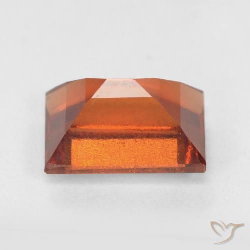 9,17 ctw natürlicher Mitteldunkles Orange Hessonit-Granat, Baguette, VS