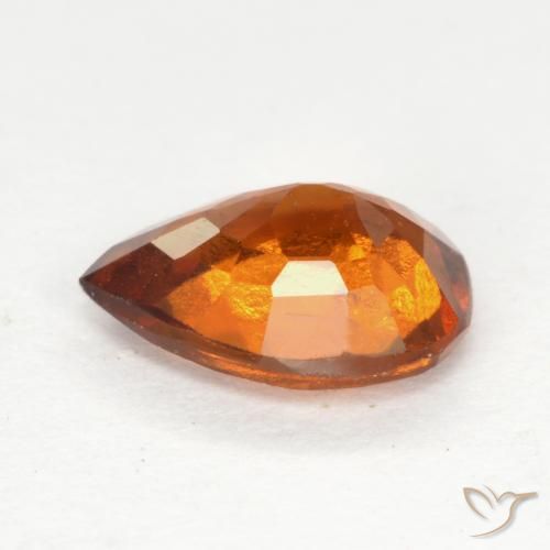 9,17 ctw natürlicher Mittelorange Hessonit-Granat, Birnenform, SI