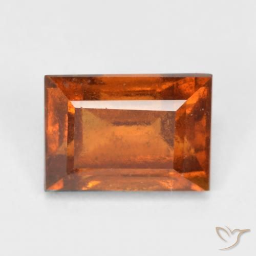 9,17 ctw natürlicher Amber Orange Hessonit-Granat, Baguette, VS-SI