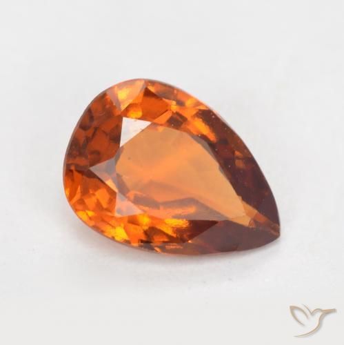 9,17 ctw natürlicher Mittelorange Hessonit-Granat, Birnenform, VS