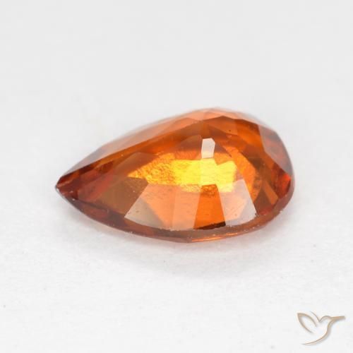 9,17 ctw natürlicher Mittelorange Hessonit-Granat, Birnenform, VS