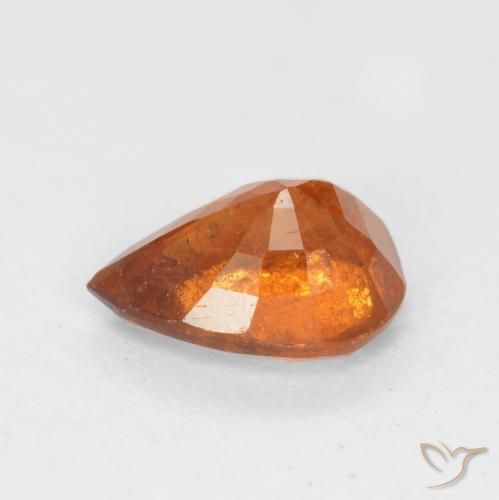 9,17 ctw natürlicher Mitteldunkles Orange Hessonit-Granat, Birnenform, SI