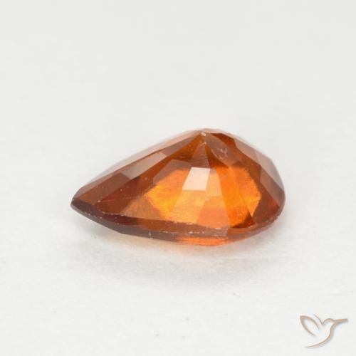 9,17 ctw natürlicher Mitteldunkles Orange Hessonit-Granat, Birnenform, VS-SI