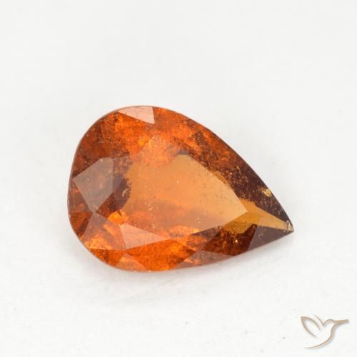 9,17 ctw natürlicher Mittelorange Hessonit-Granat, Birnenform, SI