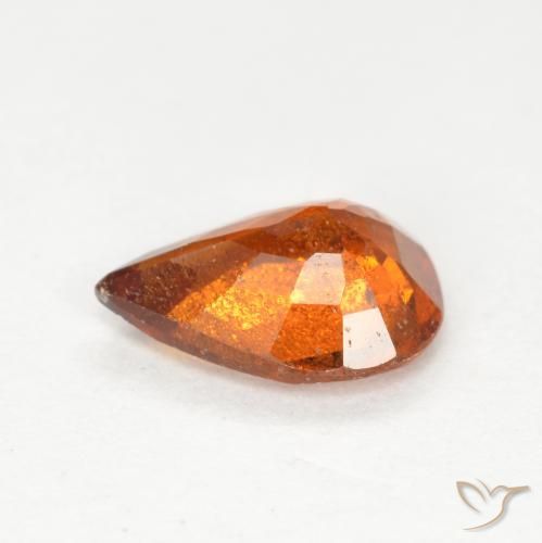 9,17 ctw natürlicher Mittelorange Hessonit-Granat, Birnenform, SI