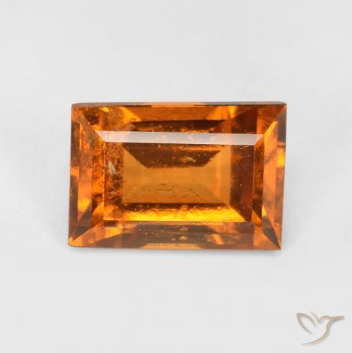 9,17 ctw natürlicher Gelblich-orange Hessonit-Granat, Baguette, VS-SI